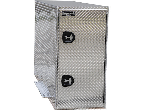 Diamond Tread Aluminum Straight Side Backpack Truck Tool Box - Compression Latch