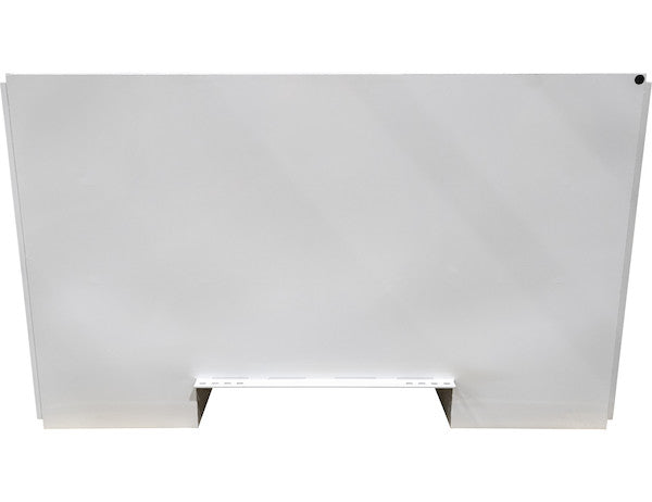 57x24x96 Inch Straight Side White Steel Backpack Truck Tool Box - 11.26 Inch Offset Floor