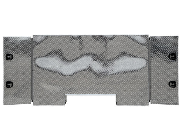 57x24x96 Inch Straight Side Diamond Tread Aluminum Backpack Truck Tool Box - 9x42 Inch Offset Floor