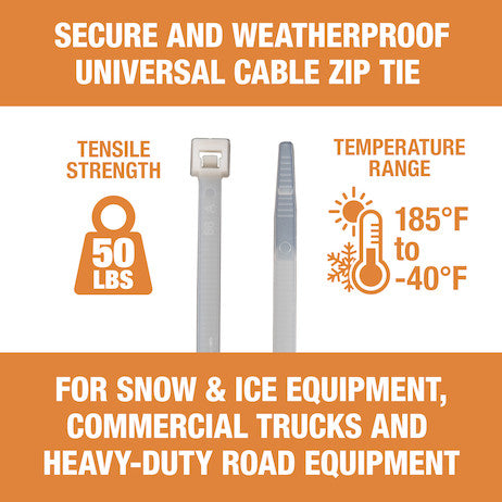 11-inch Length Nylon Cable Zip Tie (100-Pack) 