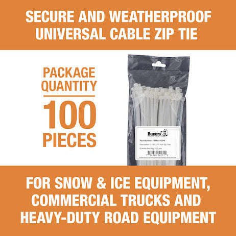 11-inch Length Nylon Cable Zip Tie (100-Pack) 