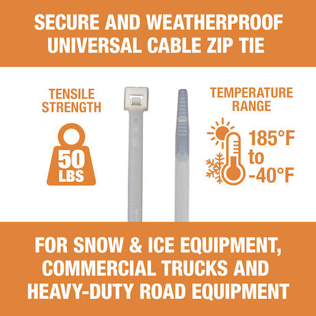 11-inch Length Nylon Cable Zip Tie (500-Pack)