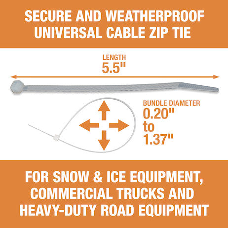 5.50-inch Length Nylon Cable Zip Tie (100-Pack) 