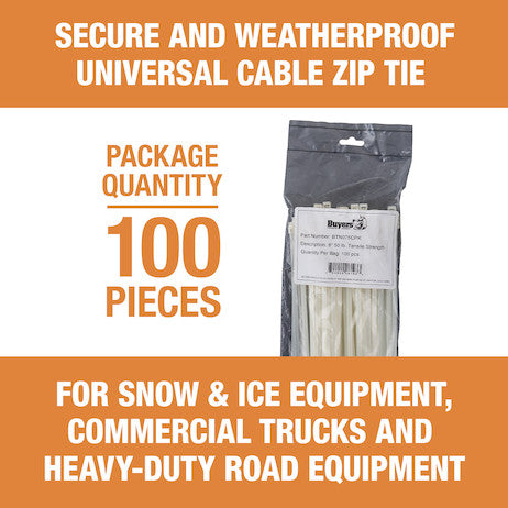 7.50-inch Length Nylon Cable Zip Tie (100-Pack) 