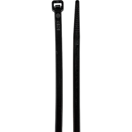 7.50-inch Length Black Weather-Resistant Nylon Cable Zip Tie (100-Pack)