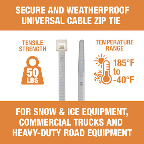 7.50-inch Length Nylon Cable Zip Tie (1,000-Pack)