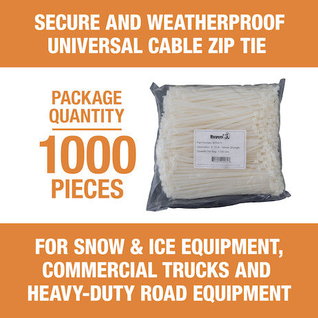7.50-inch Length Nylon Cable Zip Tie (1,000-Pack)