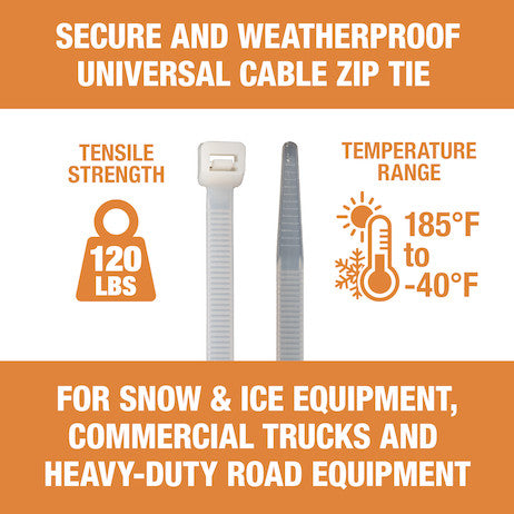 24-inch Long Heavy-Duty Nylon Cable Zip Tie (50-Pack)