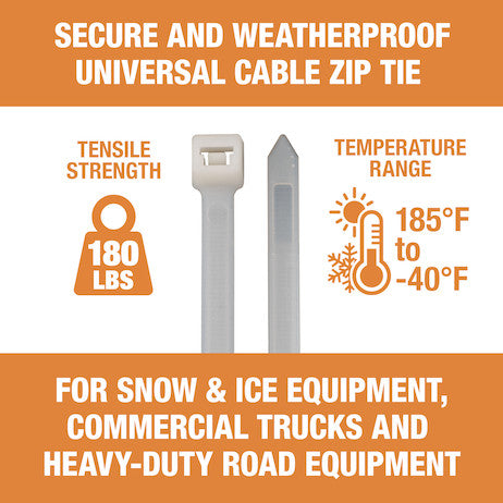 24-inch Long Heavy-Duty Nylon Cable Zip Tie (50-Pack)