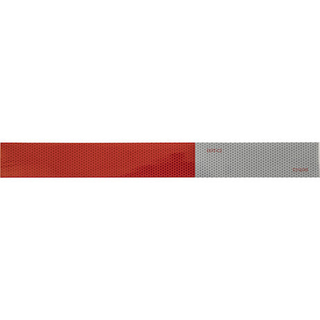 2 in. x 18 in. Precut DOT Conspicuity Tape With 11-Inch Red And 7-Inch White Lengths - 3-Year Rating, 5-Pack