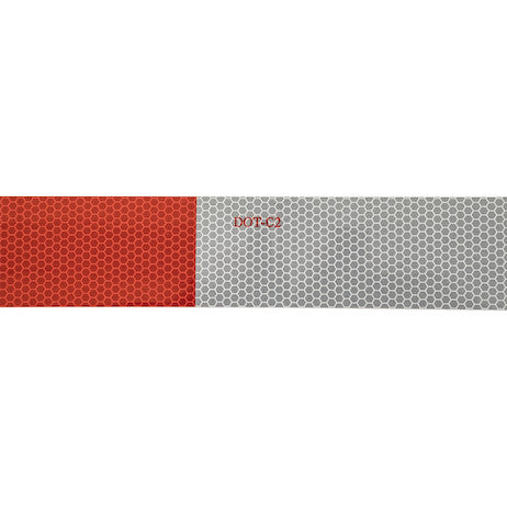 2 in. x 18 in. Precut DOT Conspicuity Tape With 11-Inch Red And 7-Inch White Lengths - 3-Year Rating, 5-Pack