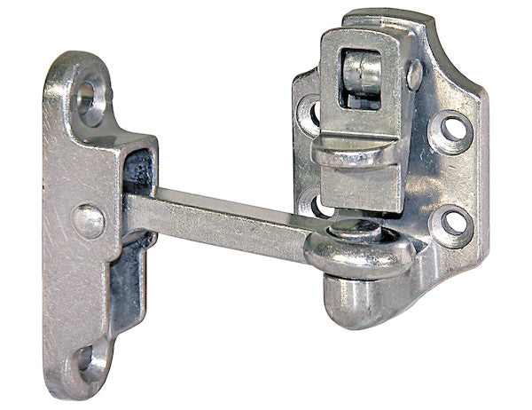Heavy-Duty Aluminum Door Hold Back - 4 Inch Hook and 2-Position Keeper