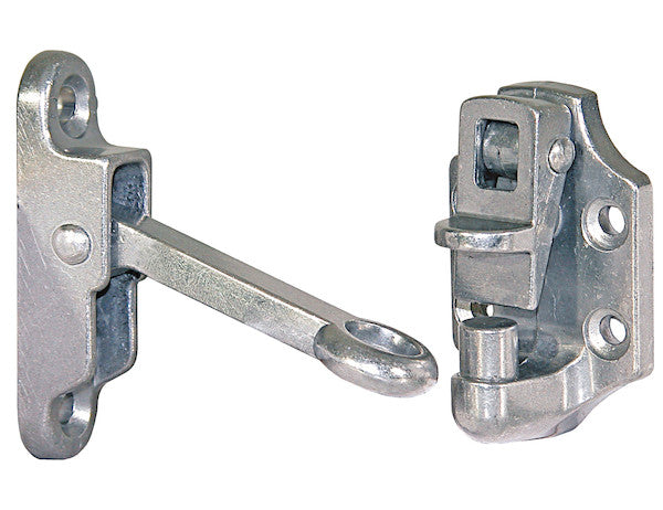 Heavy-Duty Aluminum Door Hold Back - 2 Inch Hook and Keeper