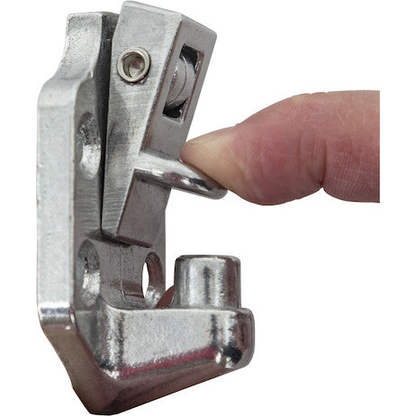 Heavy-Duty Aluminum Door Hold Back - 4 Inch Hook and 2-Position Keeper