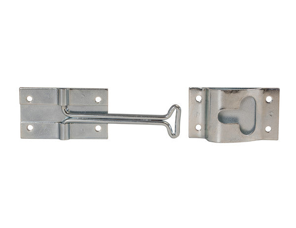 4 Inch Hook & Keeper Door Holder - Zinc Plated