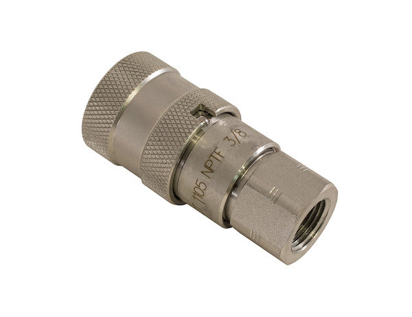 3/8 Inch Male Flush-Face Coupler With 3/8 Inch NPT Port