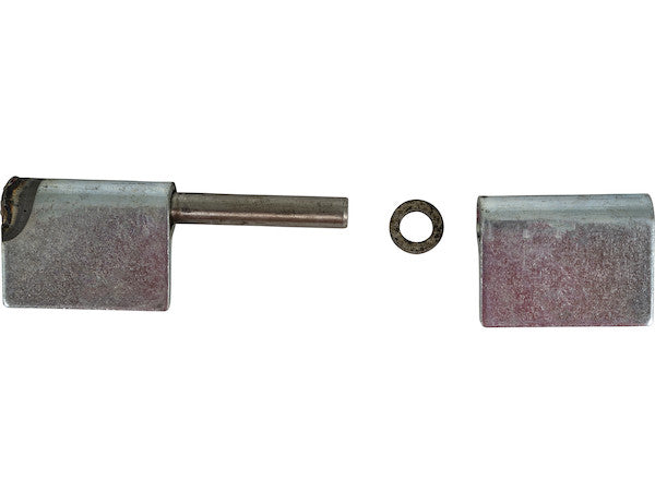 Steel Weld-On Butt Hinge with 3/8 Stainless Pin - 1.25 x 4 Inch-Zinc Plated-LH