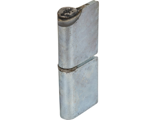 Steel Weld-On Butt Hinge with 3/8 Stainless Pin - 1.25 x 4 Inch-Zinc Plated-RH