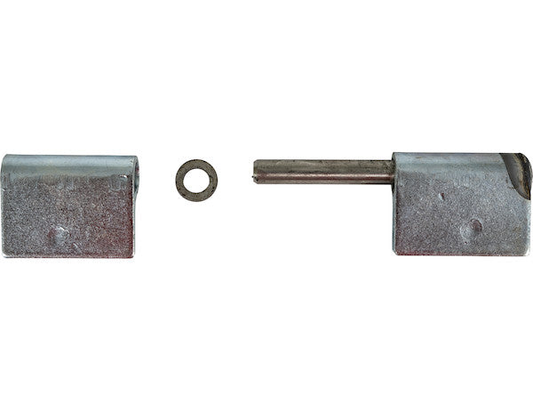 Steel Weld-On Butt Hinge with 3/8 Stainless Pin - 1.25 x 4 Inch-Zinc Plated-RH
