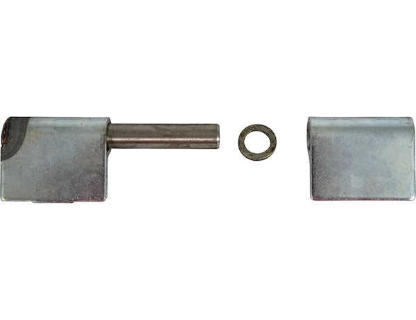 Steel Weld-On Butt Hinge with 1/2 Stainless Pin - 1.25 x 4 Inch-Zinc Plated-LH