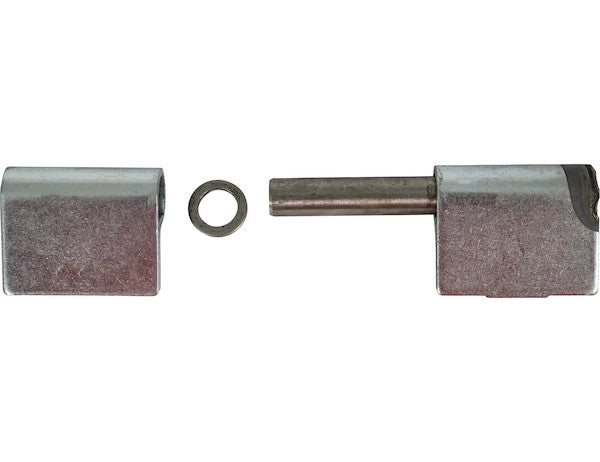 Steel Weld-On Butt Hinge with 1/2 Stainless Pin - 1.25 x 4 Inch-Zinc Plated-RH