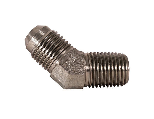 H5355X8 - 45?? Male Elbow 1/2 Inch Tube O.D. To 3/8 Inch Male Pipe Thread