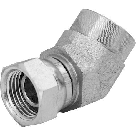 1/2-14 Inch NPSM Female Pipe Swivel To 1/2-14 Inch Female Pipe 45?? Elbow