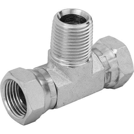 Female Pipe Swivel to Male Pipe Branch Tee