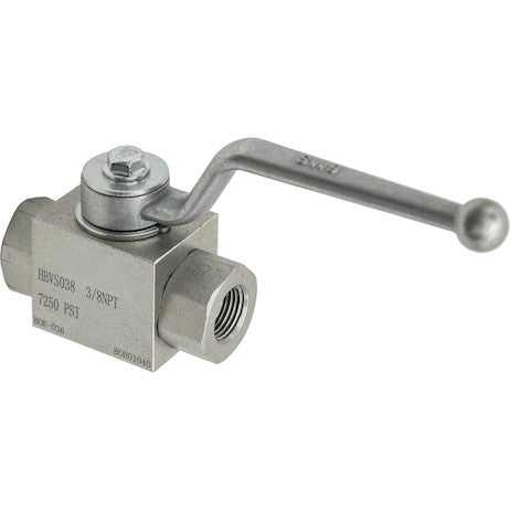 3/8 Inch NPTF 2-Port High Pressure Ball Valve