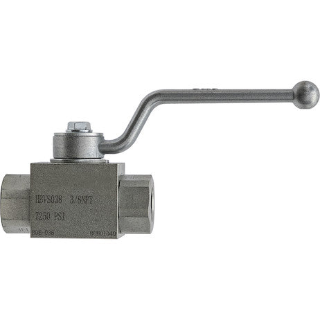 3/8 Inch NPTF 2-Port High Pressure Ball Valve