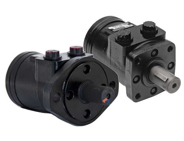 HM006P - Hydraulic Spinner Motor With 2-Bolt Mount and Cross-Drilled Shaft