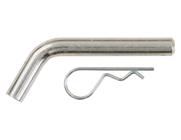 HP6253WCP - 5/8 x 3.3 Inch Clear Zinc Hitch Pin with Cotter - Retail Packaged
