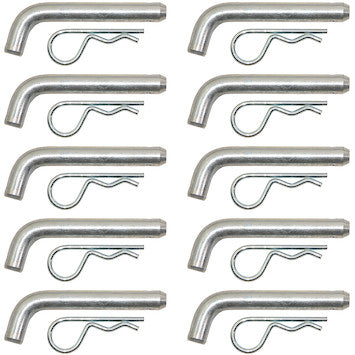 HP6253WC10 - Hitch Pin,5 in,Zinc Plated Clear, Bulk Pack of 10