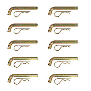 HP6256WC10 - Hitch Pin,4 1/2 in,Zinc Plated Clear, Bulk Pack of 10