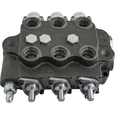 3 Spool Directional Control Valve 3-Way Detent In/4-way Spring Center/4-Way/PB