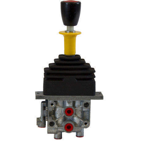Single Lever Air Control Valve - 4-way Hoist with Feather Down, No PTO Output Function, Spring Center