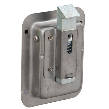 Stainless Steel Junior Single Point Locking Paddle Latch - Thru-Hole Mount
