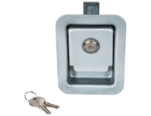 Stainless Steel Junior Single Point Locking Paddle Latch - Thru-Hole Mount