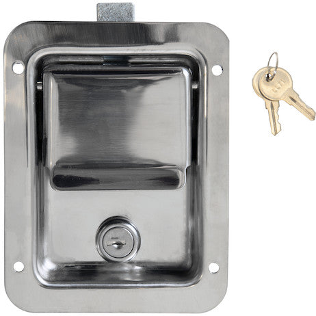 Stainless Steel Rotary Single Point Paddle Latch - 1/2 Inch Striker