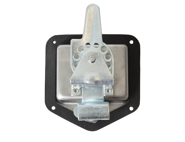 Stainless Steel Flush Mount Single-Point T-Handle Latch Assembly with Mounting Holes