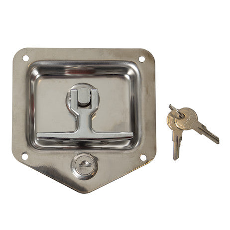 Stainless Steel Flush Mount 3-Point T-handle latch kit