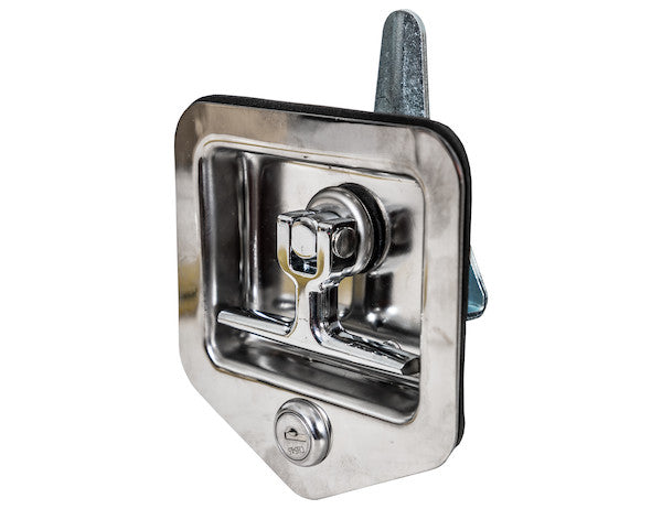 Stainless Steel Flush Mount Single-Point T-handle latch assembly with Mounting Studs