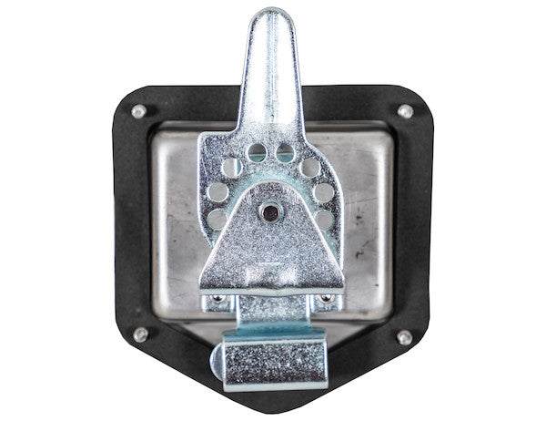 Zinc Plated Steel Flush Mount Single Point T-Handle Latch Assembly with Mounting Holes