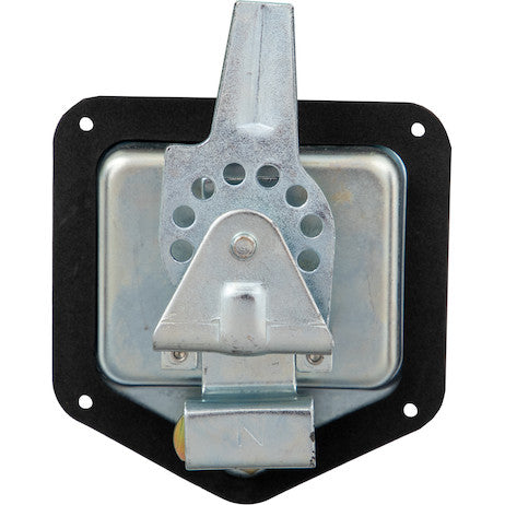Zinc Plated Steel Flush Mount Single Point T-Handle Latch Assembly with Mounting Holes