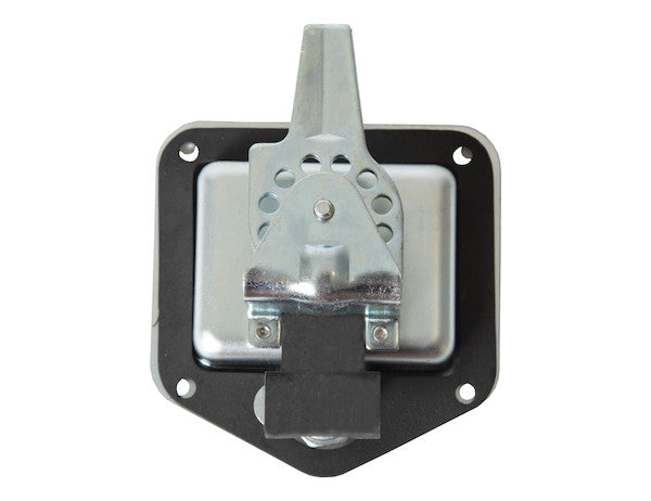 Zinc Plated Steel Flush Mount Single Point T-Handle Latch Assembly with Mounting Holes