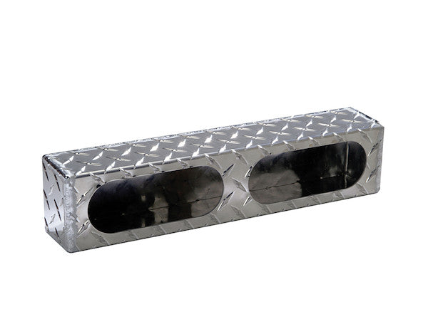 LB3163ALDT - Dual Oval Light Box Diamond Tread Aluminum
