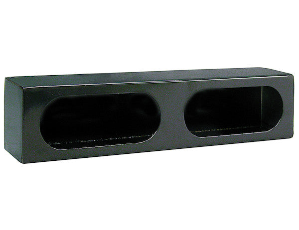LB3163 - Dual Oval Light Box Black Powder Coated Steel