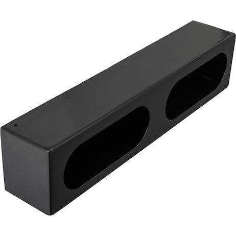 Dual Oval Light Box Black Powder Coated Steel