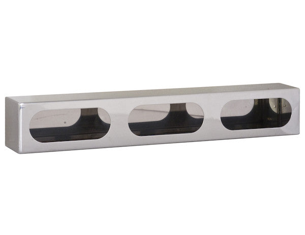 LB3253 - Triple Oval Light Box Black Powder Coated Steel