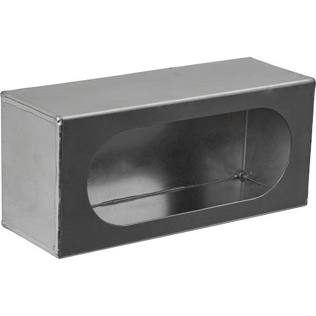 LB383ALSM - Single Oval Light Box Smooth Aluminum